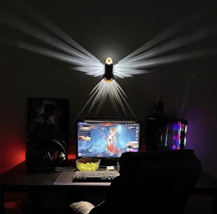 LED Bird Projection